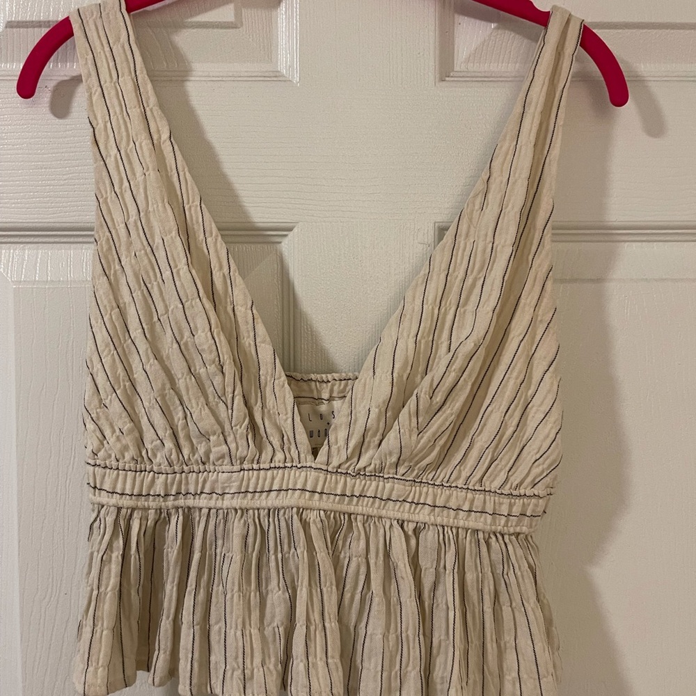 Lost + Wander Linen blend top